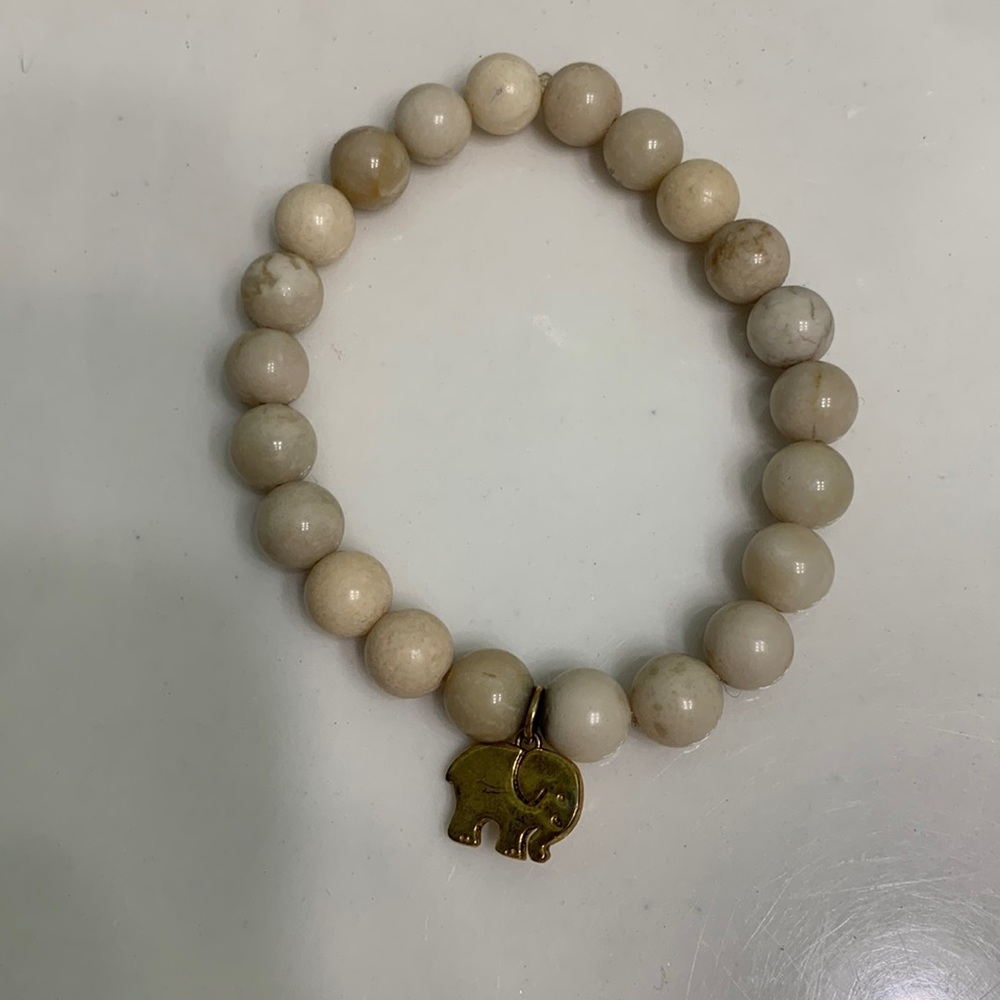 Ivory Ella Beaded Bracelet